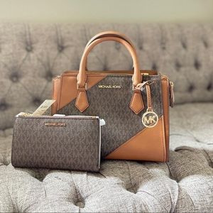 Michael kors satchel and crossbody bundle